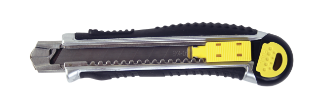 Нож макетен метален 18х170мм с 5 ножчета 370116 