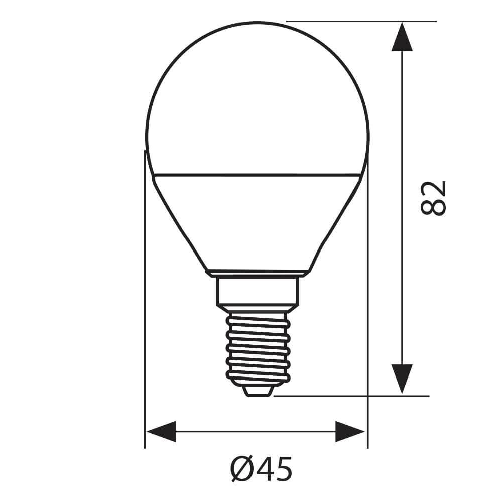 LED лампа MAX LED - 8W - 806LM - E14 - 4000K