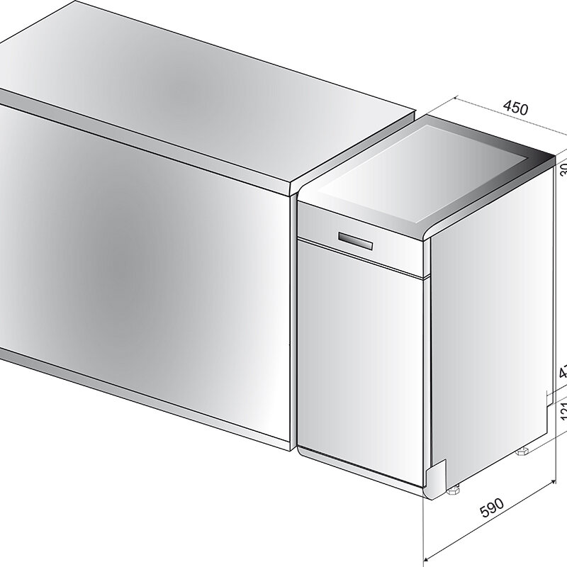 Съдомиялна машина Indesit DSFO 3T224