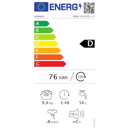 Пералня Heinner HWM-V6010D  