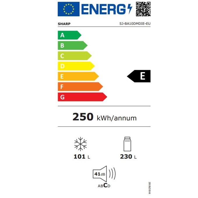 Хладилник с фризер Sharp SJ-BA10DMDIE