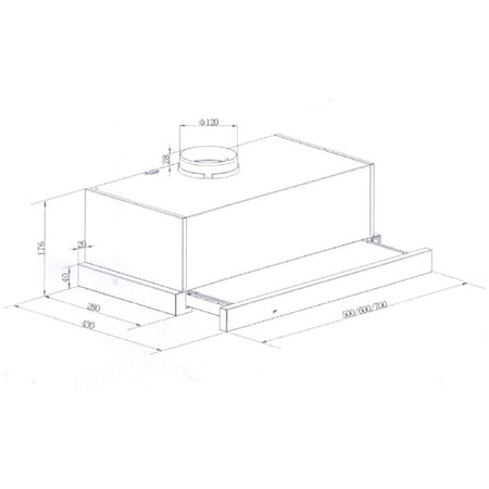 Аспиратор за вграждане Heinner HTCH-440FS