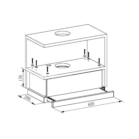 Аспиратор за вграждане Heinner HTCH-440FS