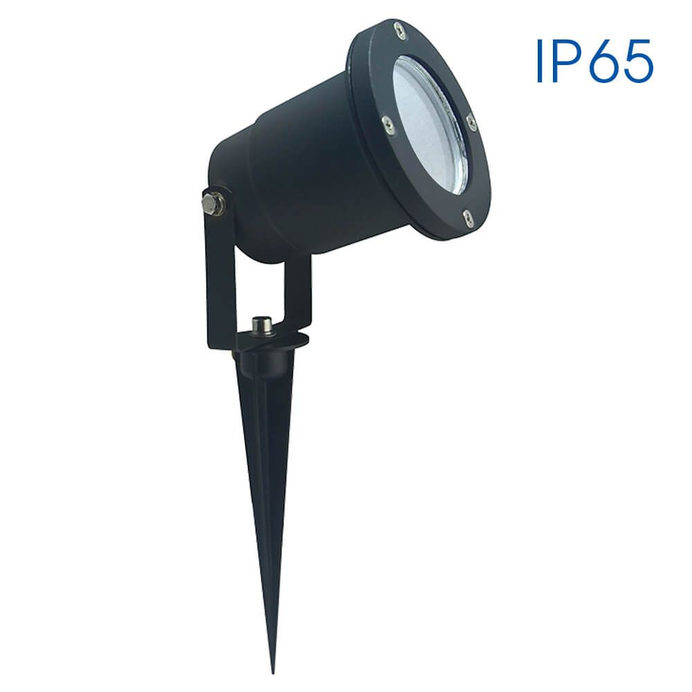 Градински осветител с фасунга 230V черен IP65 4313