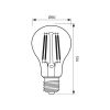 LED филамент лампа топла светлина AF 9.5W E27 WW 4