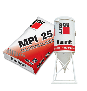 Варо-циментова машинна мазилка MPI25 40кг Баумит