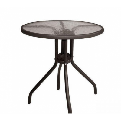 88ГРА0000497-МАСА-ГРАД.Ф60-МЕТАЛ/СТЪКЛО-КАФЯВА