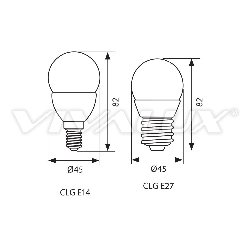 Керамична LED лампа CLG 3.5W E14 CL-4500K 3057 