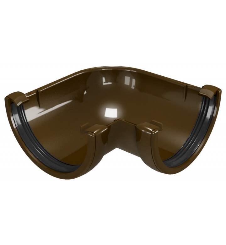 78001-Ъгъл-90--олук-Класик-кафяв