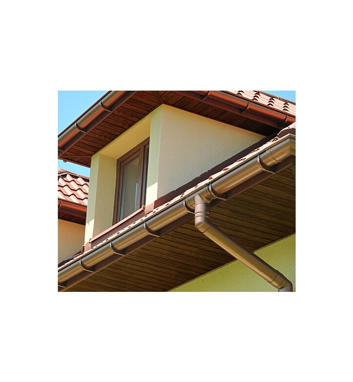 Обшивка за стрехи Soffit перфориран 3м кафяв