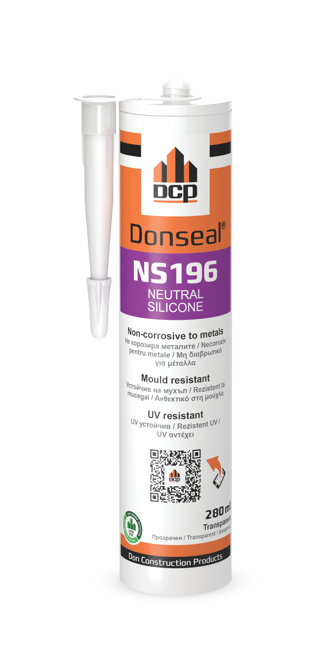 СИЛИКОН-НЕУТРАЛЕН-ПРОЗР.-DCP-NS196-280мл