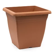 108406-саксия-квадр.без-подл.40см-32л-кафяво