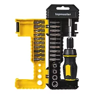 Комплект-битове-с-тресчотна-отвертка,-25-части-тмр-338744